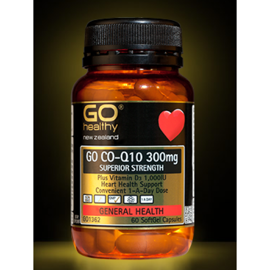 Go Healthy 高之源辅酶Q10 300mg 60粒 保护心脏 Go Healthy 高之源辅酶Q10 300mg 60粒 保护心脏