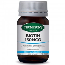 Thompsons 汤普森 Biotin高浓度生物素维生素H脱发白发 100片