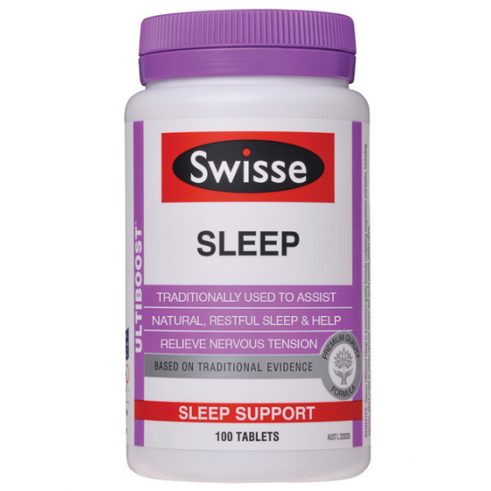 Swisse 睡眠片 草本植物精华安睡宝助眠片 帮助睡眠抗压缓解压力100粒