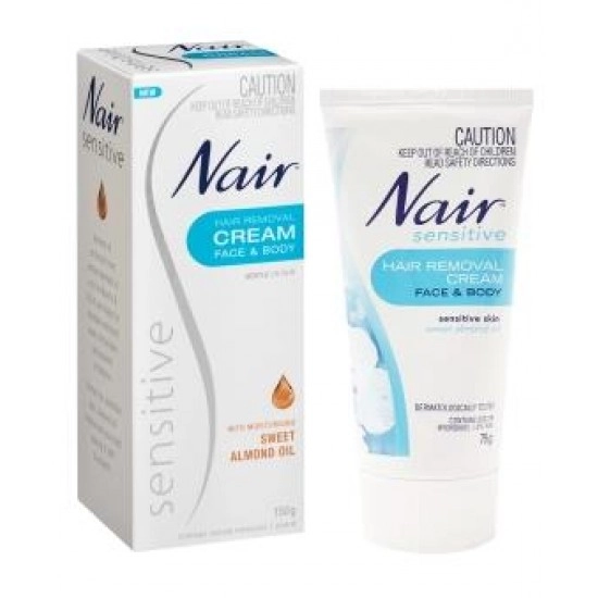 NAIR hair removal无痛温和身体脱毛膏 腋下脚毛手毛面毛 75g