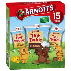 Arnotts TinyTeddy 雅乐思小熊饼干儿童无添加零食独立小包装 15小包