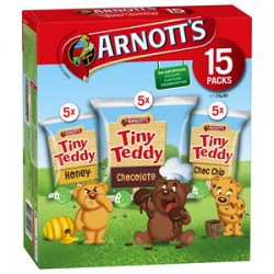 Arnotts TinyTeddy 雅乐思小熊饼干儿童无添加零食独立小包装 15小包