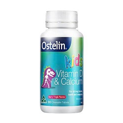 Ostelin Vit D & Cal Chew 儿童小恐龙钙加维生素D咀嚼片 90粒