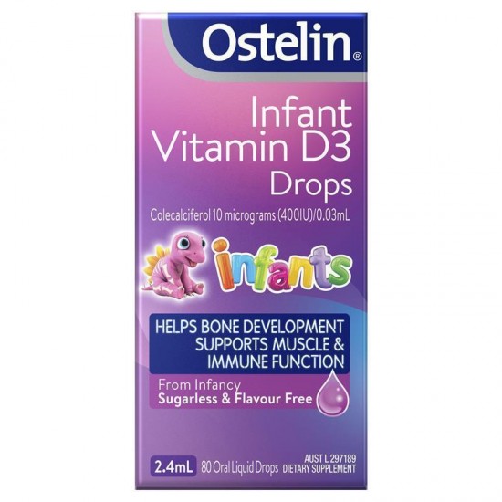 Ostelin Vitamin D Infant 新幼儿维生素D滴剂400IU 2.4ml