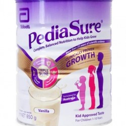 Abbott PediaSure雅培小安素儿童生长奶粉 1-10岁 香草口味 850g 【建议购买大号气柱】 - 