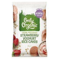ONLY ORGANIC  有机草莓酸奶儿童米饼 8个月+ 60g