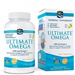 挪威 高端Nordic Naturals ULTIMATE OMEGA 深海鱼油软胶囊120粒 柠檬味