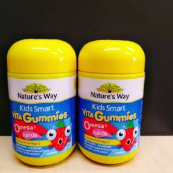 Natures Way儿童omega3鱼油软糖（蓝色） 提升记忆力60粒