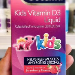 Ostelin Vitamin D Kids婴幼儿维生素D滴剂 草莓味20ml