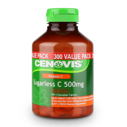 Cenovis 低糖配方维生素C含片 VC咀嚼片 500mg 300粒