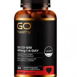 GO Healthy 高之源 400mg Co-Q10心脏辅酶胶囊（每日一粒）60粒