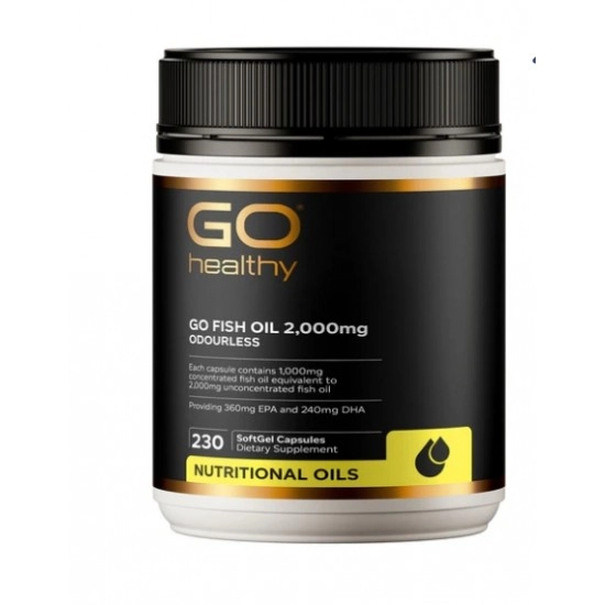 Go healthy无腥鱼油 2000mg 230粒