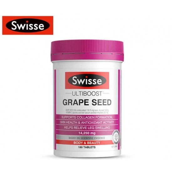 Swisse Grape seed 葡萄籽精华 14250mg 180粒 Swisse Grape seed 葡萄籽精华 14250mg 180粒